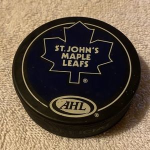 St. John’s Maple Leafs AHL Hockey Puck